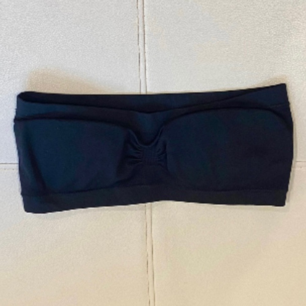 34B black S/M bandeau bra tube top